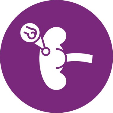 hamile kız düz simgesi, vektör çizimi