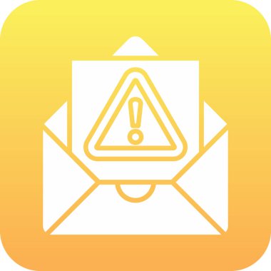 Çöp Posta Ağı simgesi, vektör illüstrasyonu