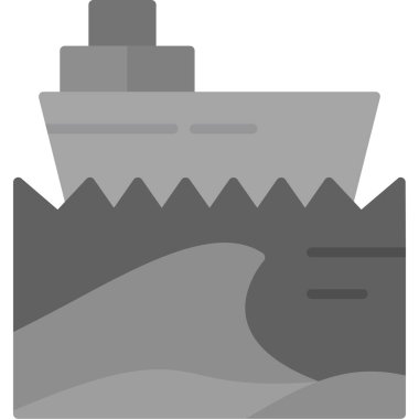 Gemi simgesi vektör illüstrasyonu