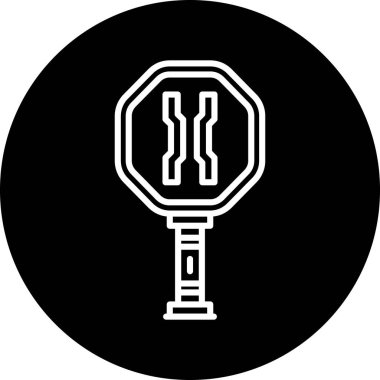 Modern b 'nin vektör illüstrasyonunda yiyecek ikonu yok