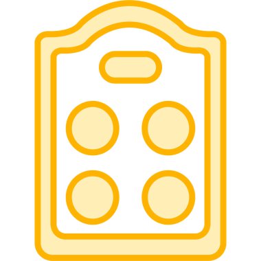 Yemek. Web simgesi basit illüstrasyon