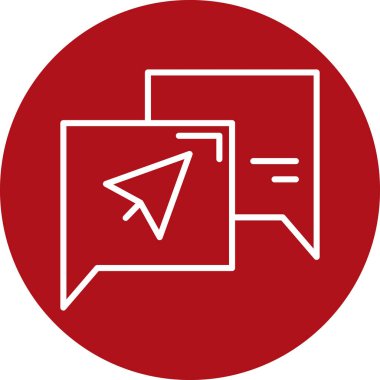 konuşma balonu mesaj ikonu vektörü