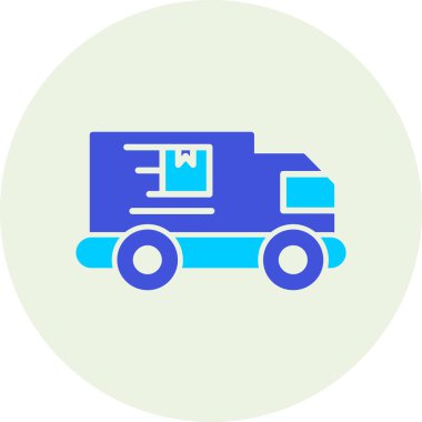 Kamyon. Web simgesi basit illüstrasyon