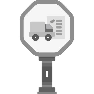 Bir Forklift 'in vektör çizimi