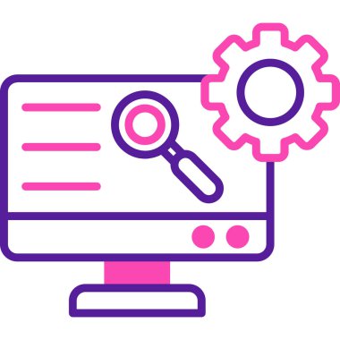 Arama simgesi. vektör illüstrasyonu