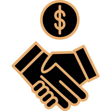 El sıkışma simgesi vektör illüstrasyonu