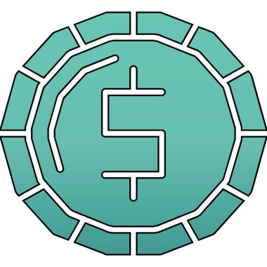 eşsiz para birimi vektör simgesi