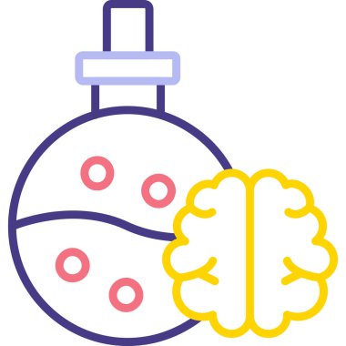 Beyin beyin beyin içi doldurulmuş simge