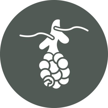 Eşsiz üzüm vektörü simgesi