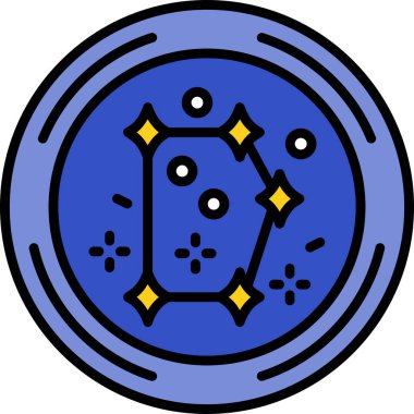 Kumarhane kumar çipleri simgesi - taslak biçimi