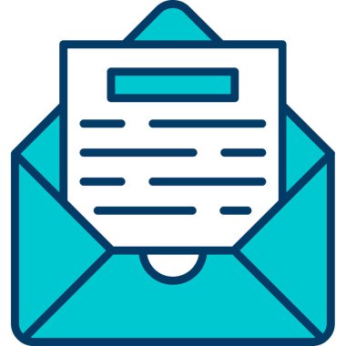 Mektup. Web simgesi basit illüstrasyon