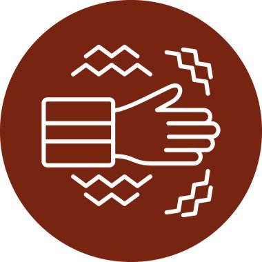 El işaret simgesi. vektör illüstrasyonu