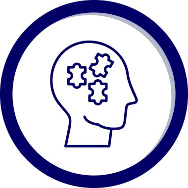 Beyin vitesi düz vektör simgesi togramı