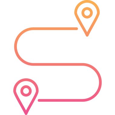 konum. Web simgesi basit illüstrasyon