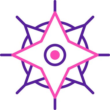 yıldız simgesi vektör illüstrasyonu