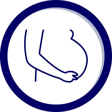 Beyaz arkaplanı olan bir adamın vektör çizimi