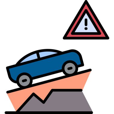 kaza yolu uyarı simgesi