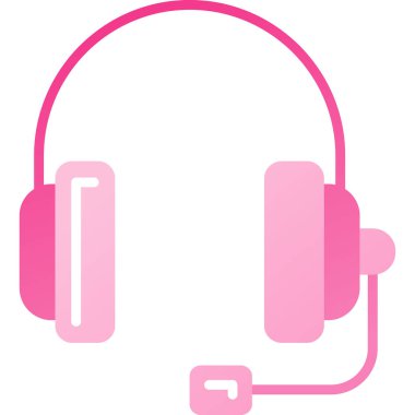 Kulaklık. Web simgesi basit illüstrasyon