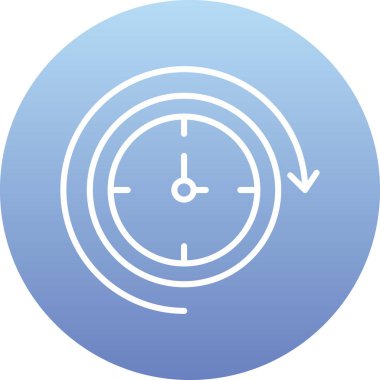 Saat simgesi vektör illüstrasyonu