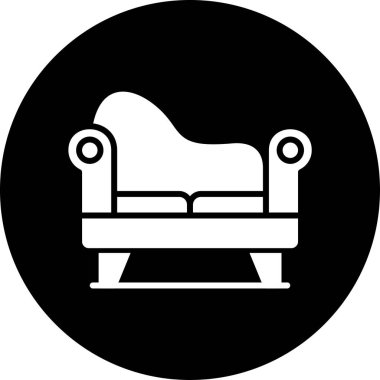 Bir sandalyenin vektör illüstrasyonu