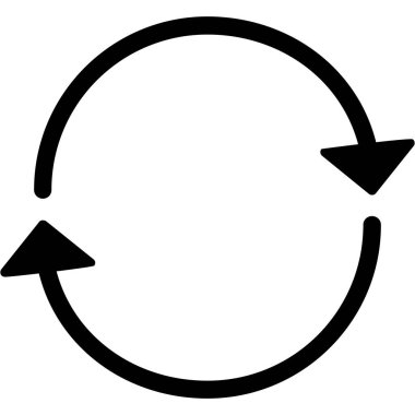 Simgeyi tazele, vektör illüstrasyonu