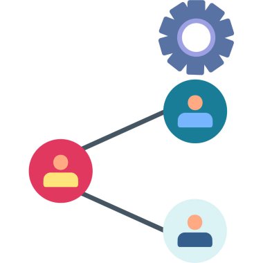 ağ paylaşım simgesi çizimi