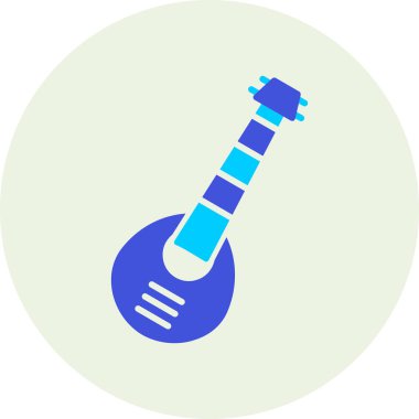 Gitar. Web simgesi basit illüstrasyon