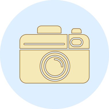 kamera simgesi vektör illüstrasyonu