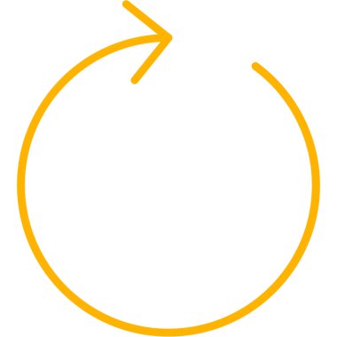 İnce çizgi vektör simgesinde döndür