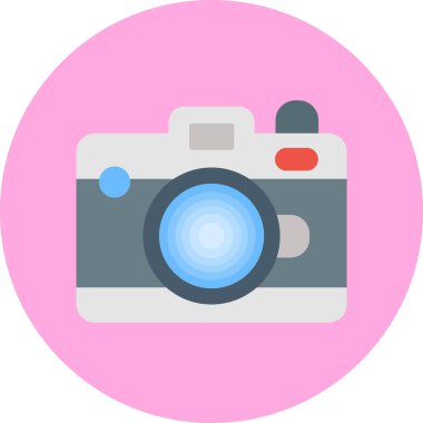 Kamera. Web simgesi basit illüstrasyon