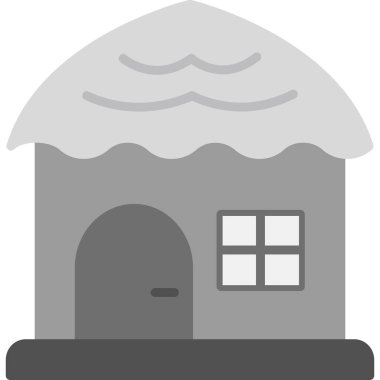 Ev. Web simgesi basit illüstrasyon