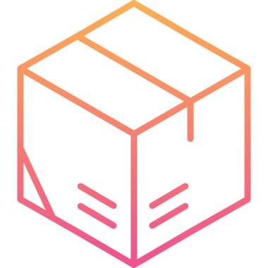 Kutu Simgesinin Vektör illüstrasyonu