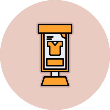 Bir torba kahve ikonunun vektör çizimi