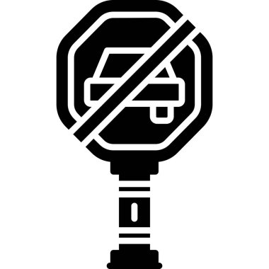 car parking icon, simple vector illustration