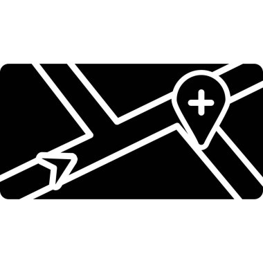 konum simgesi vektör illüstrasyonu