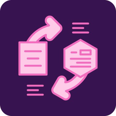 belge simgesi vektör illüstrasyonu