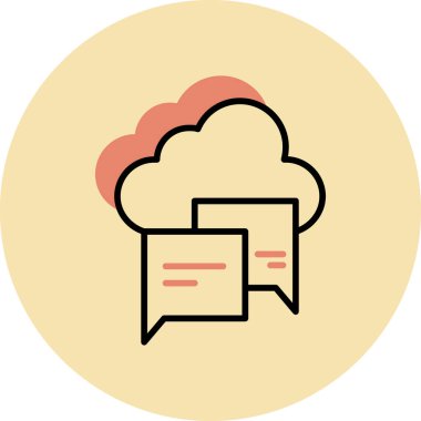 Bulut. Web simgesi vektör illüstrasyonu