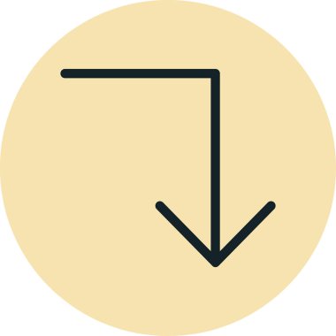 ok simgesi vektör illüstrasyonu