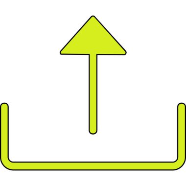 Yön ok ikonu vektör illüstrasyonu