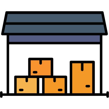 dükkan simgesi renk özet vektörünü sakla