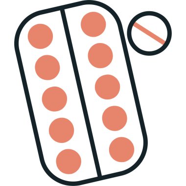 Haplar. Web simgesi basit illüstrasyon