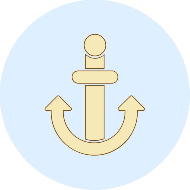 Çapa. Web simgesi basit illüstrasyon