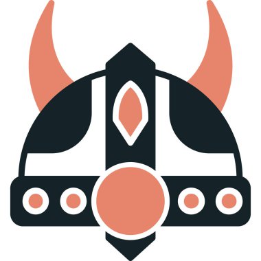 Kask ikonu. vektör illüstrasyonu