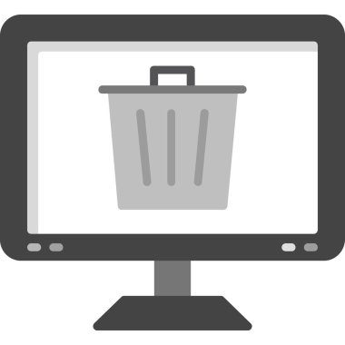 laptop ve bilgisayar simgesi. Web tasarımı için basit bilgisayar vektör simgesi çizimi