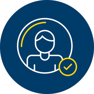 İnsan simgesinin vektör illüstrasyonu