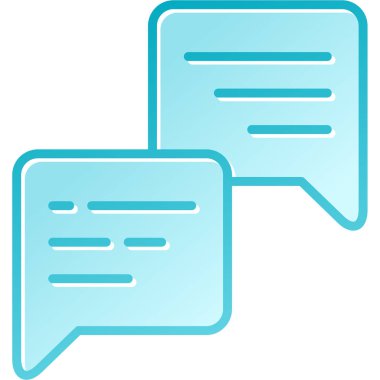 Sohbet simgesi vektör işareti