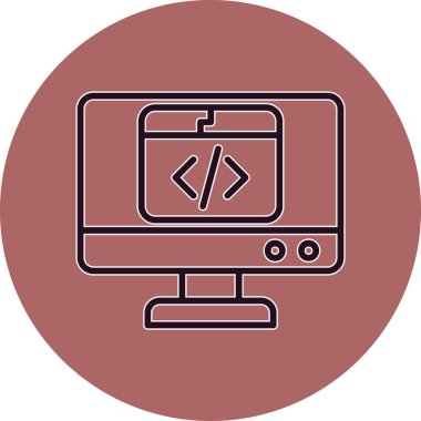 Web simgesi vektör illüstrasyonu