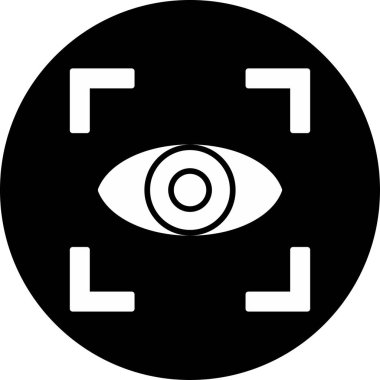 Göz simgesi vektör illüstrasyonu