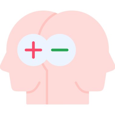 Beyin ikonu. vektör illüstrasyonu