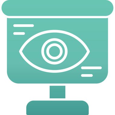 Göz simgesi, vektör illüstrasyonu